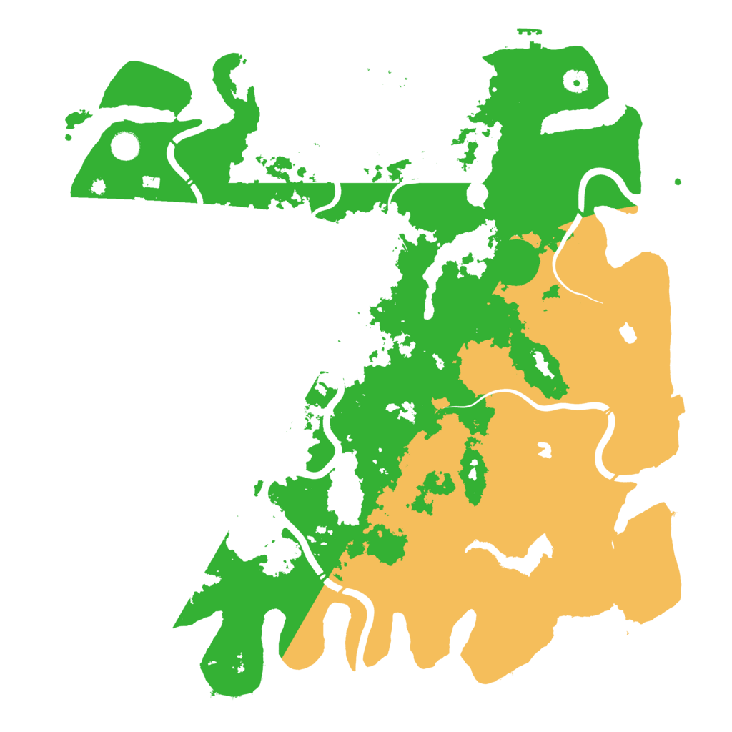 Biome Rust Map: Procedural Map, Size: 4500, Seed: 1597023157