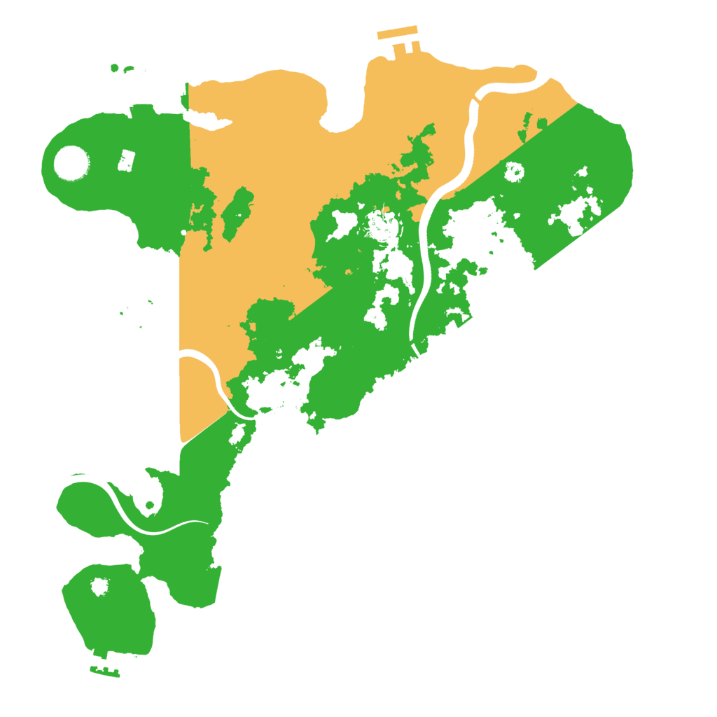 Biome Rust Map: Procedural Map, Size: 3600, Seed: 1331288570