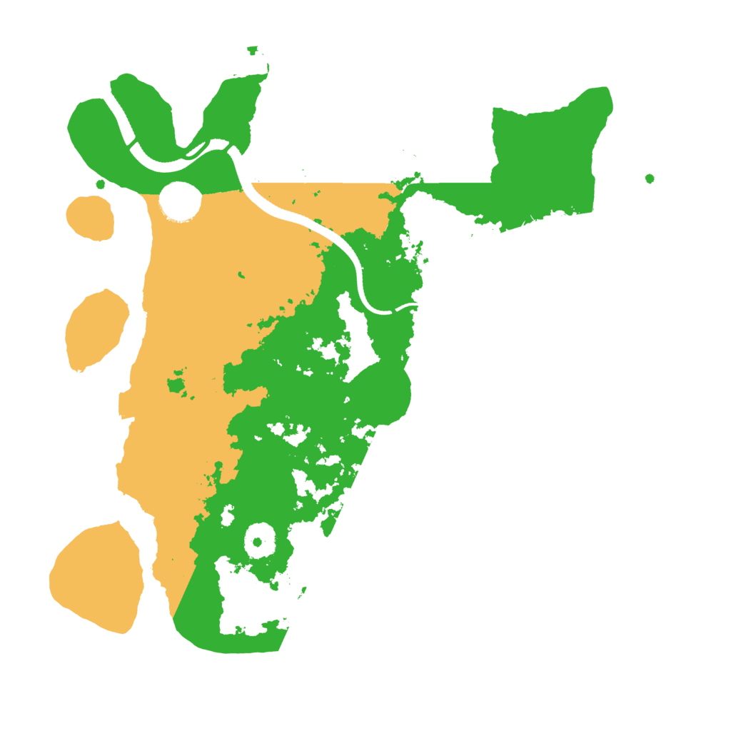 Biome Rust Map: Procedural Map, Size: 3200, Seed: 301464276