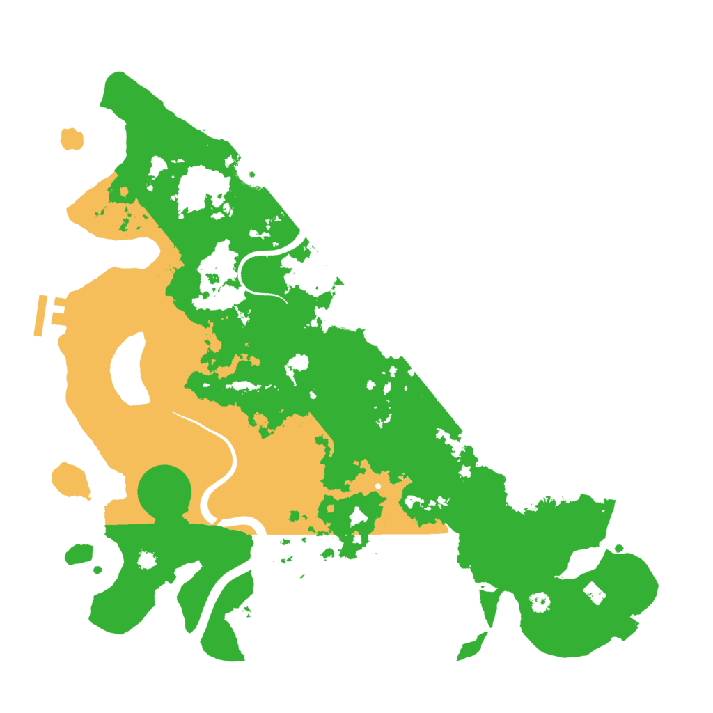 Biome Rust Map: Procedural Map, Size: 3500, Seed: 717950898