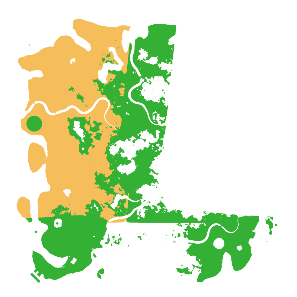 Biome Rust Map: Procedural Map, Size: 5000, Seed: 2051150469