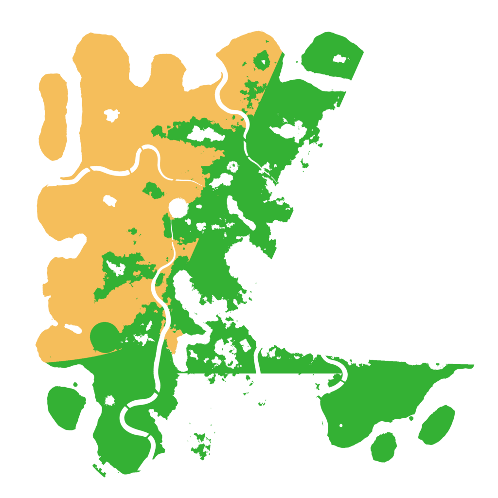 Biome Rust Map: Procedural Map, Size: 4500, Seed: 121918709