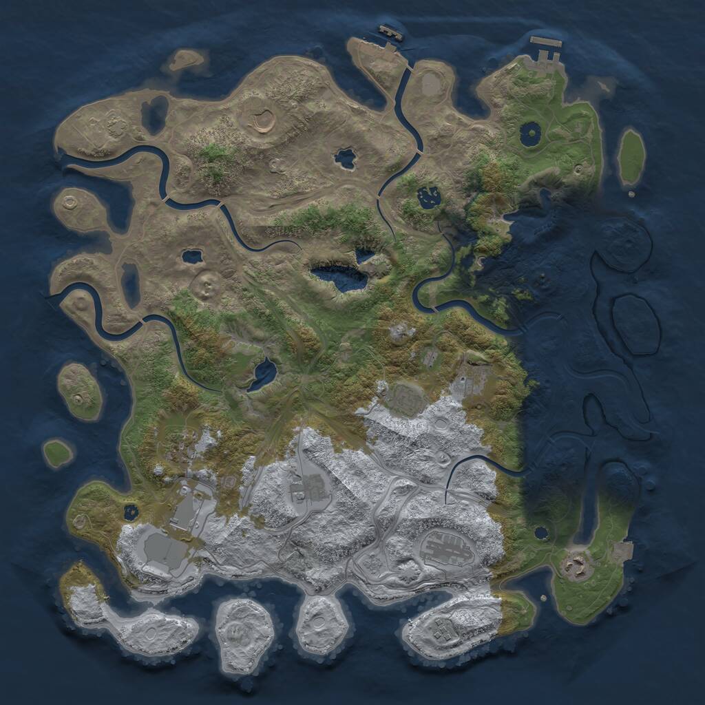 Rust Map: Procedural Map, Size: 4500, Seed: 20260402, 16 Monuments