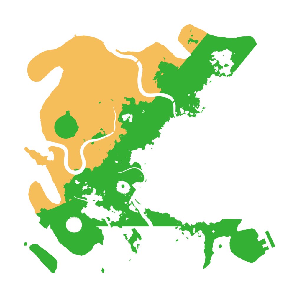 Biome Rust Map: Procedural Map, Size: 3500, Seed: 743879224