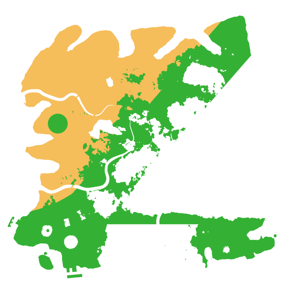 Biome Rust Map: Procedural Map, Size: 4000, Seed: 2069425719