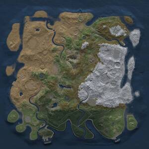 Thumbnail Rust Map: Procedural Map, Size: 4500, Seed: 1161756777, 19 Monuments