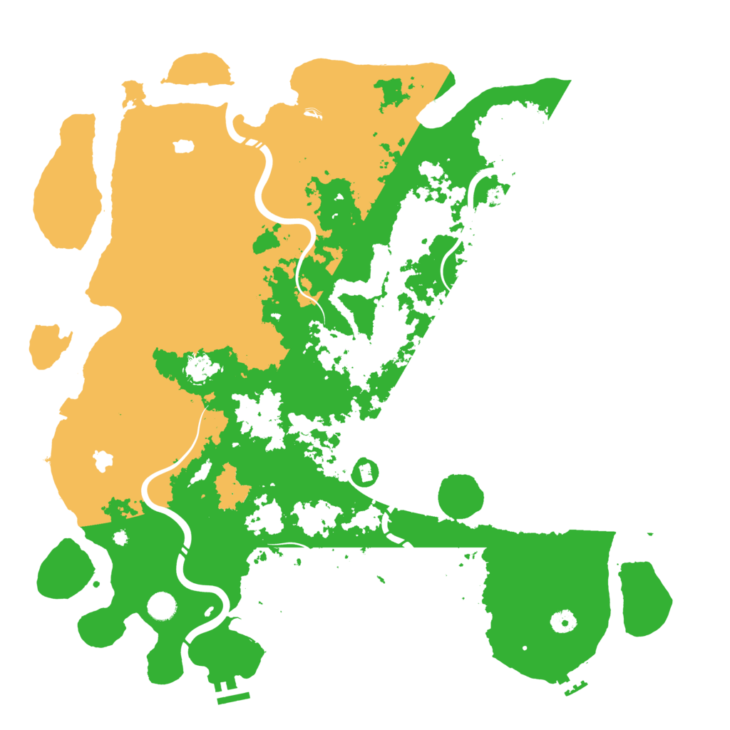 Biome Rust Map: Procedural Map, Size: 4500, Seed: 1161756777