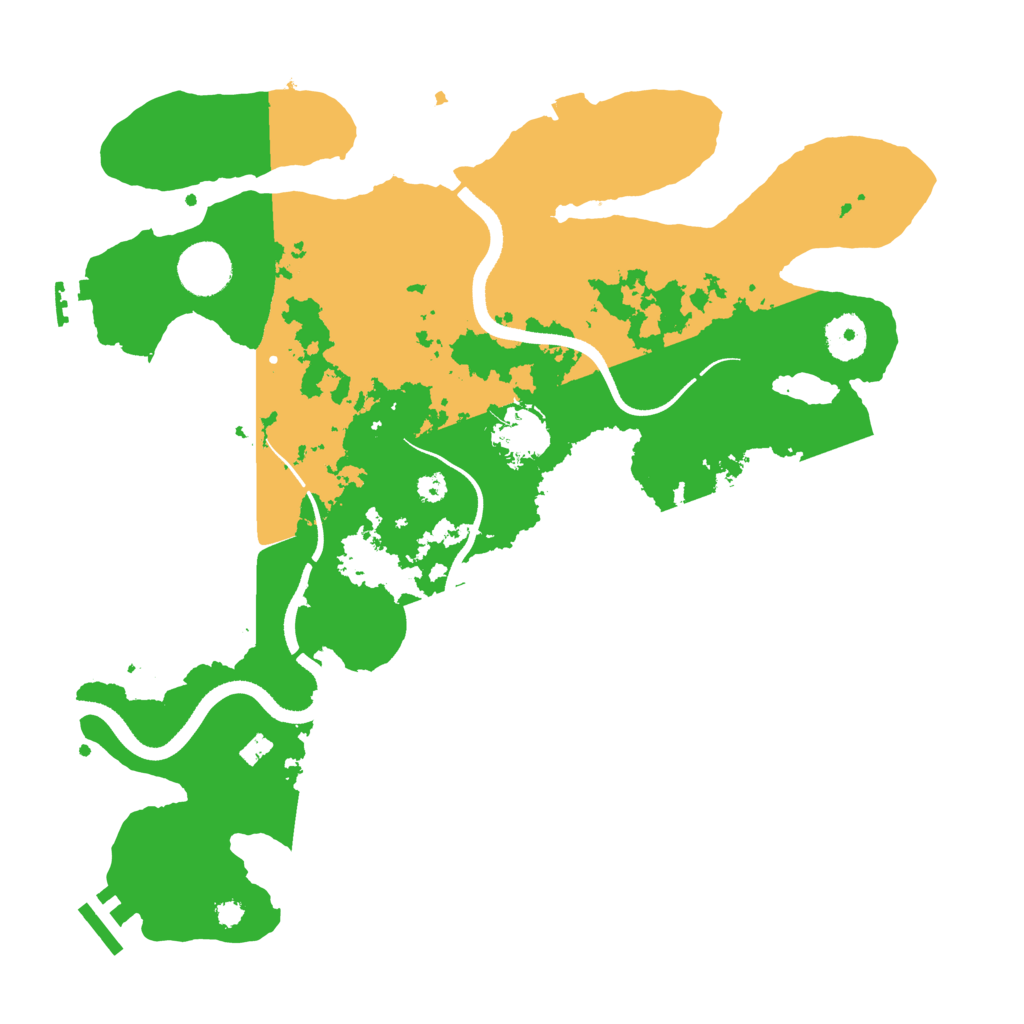 Biome Rust Map: Procedural Map, Size: 3500, Seed: 1441243799