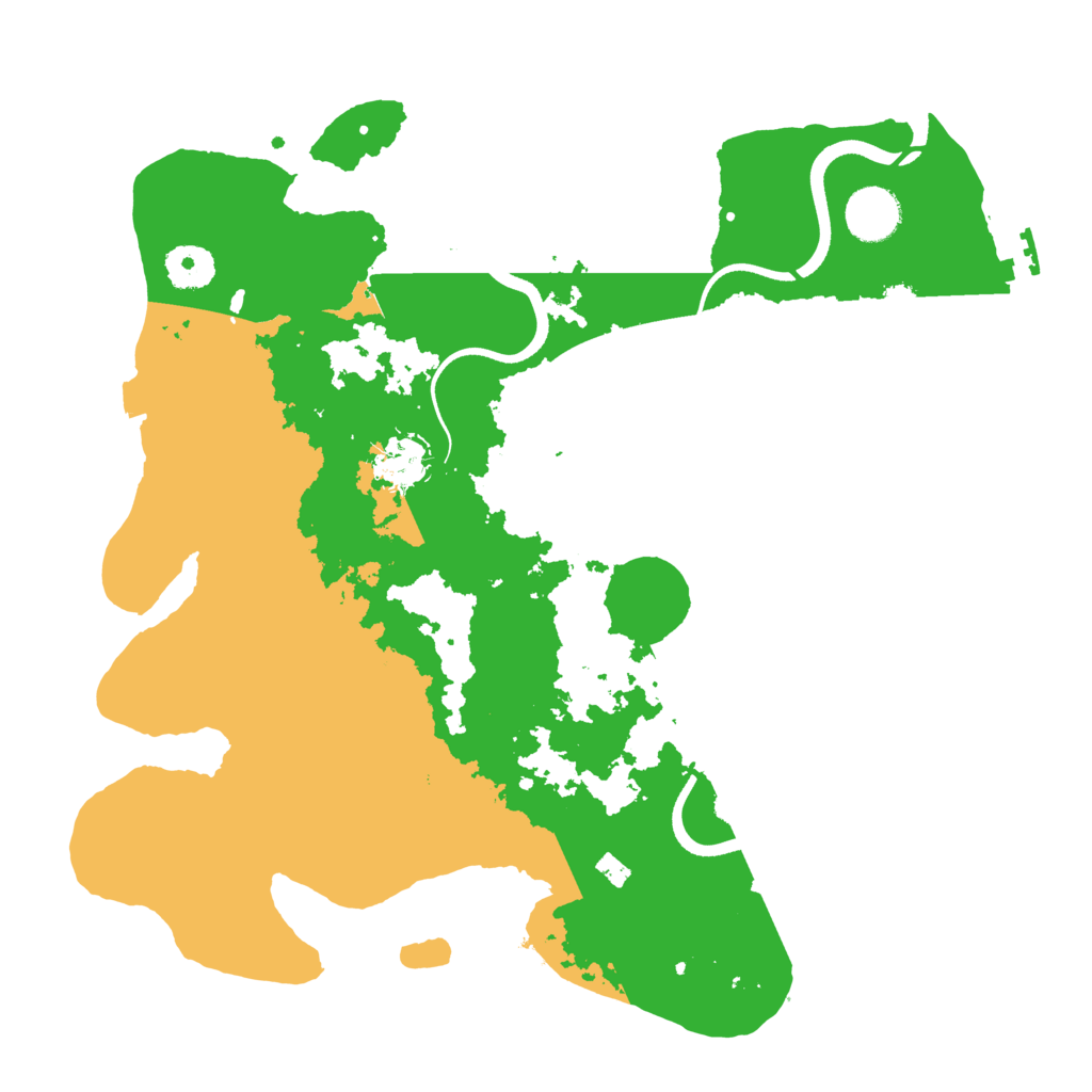 Biome Rust Map: Procedural Map, Size: 3500, Seed: 717415777