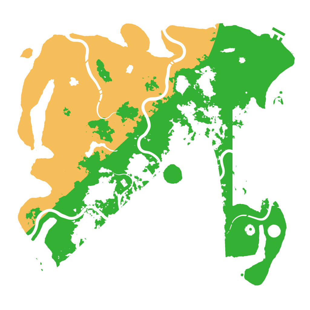 Biome Rust Map: Procedural Map, Size: 4500, Seed: 694001123