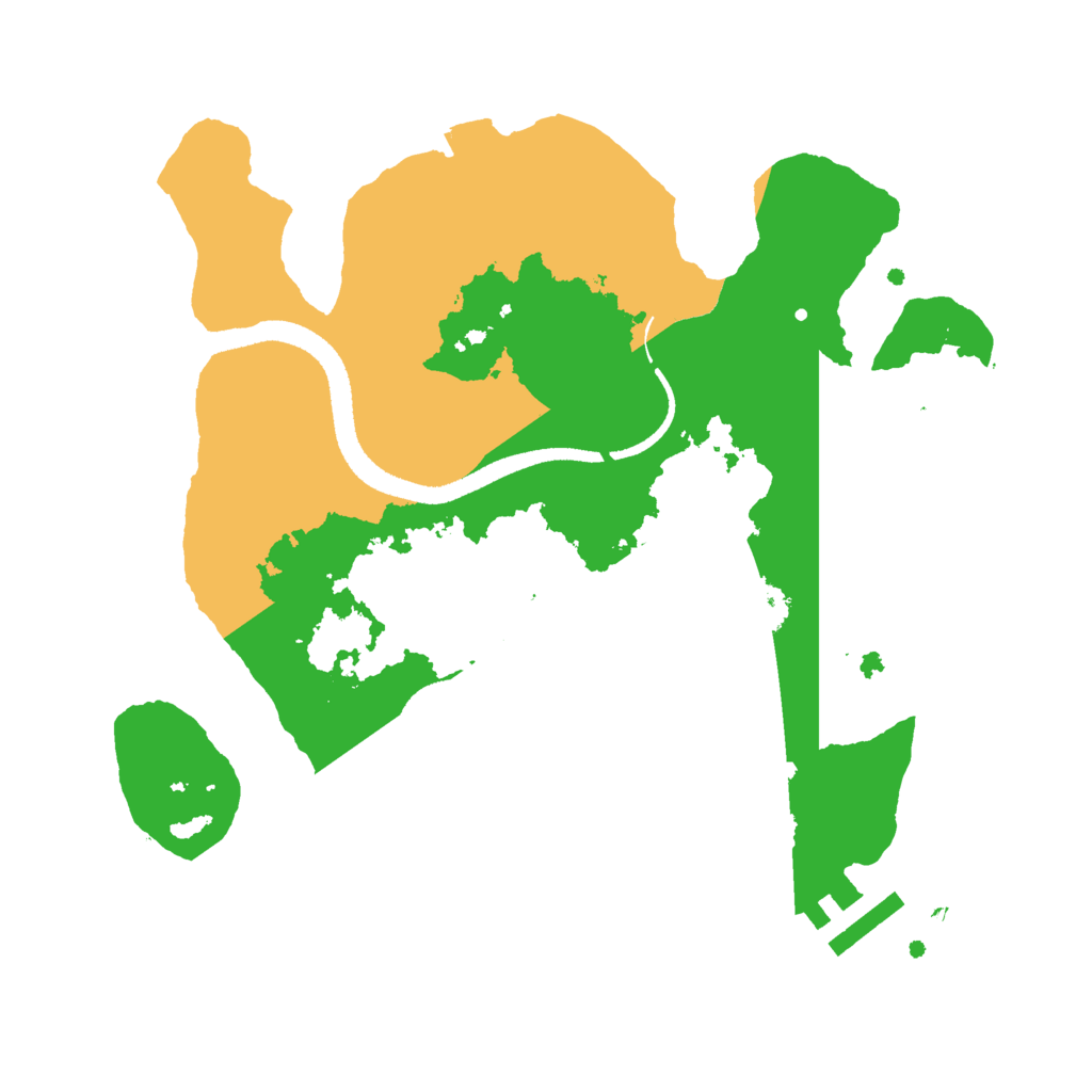 Biome Rust Map: Procedural Map, Size: 2600, Seed: 64924923