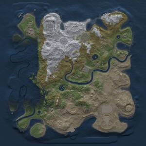 Thumbnail Rust Map: Procedural Map, Size: 3750, Seed: 1202133216, 16 Monuments