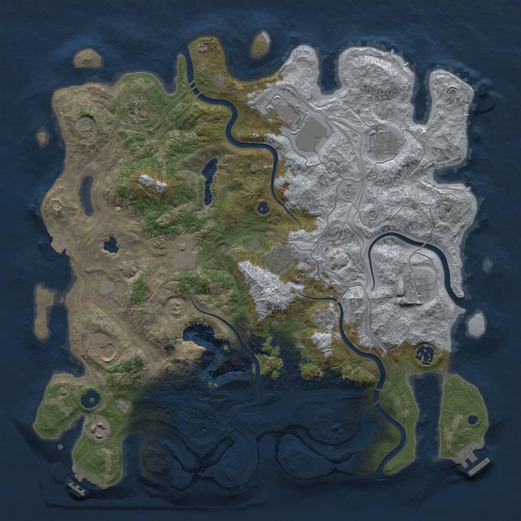 Rust Map: Procedural Map, Size: 4250, Seed: 4022026, 16 Monuments