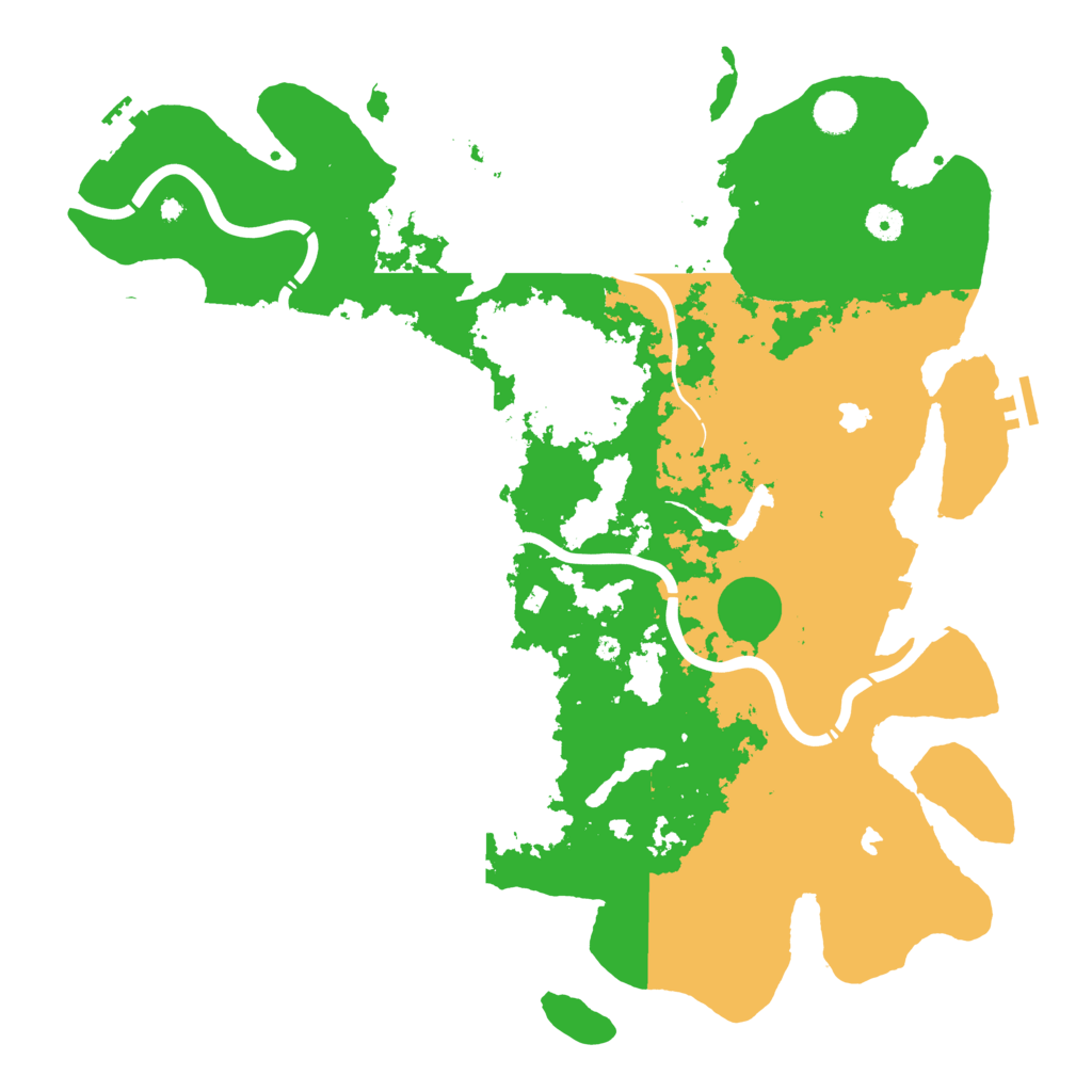 Biome Rust Map: Procedural Map, Size: 4500, Seed: 481555147