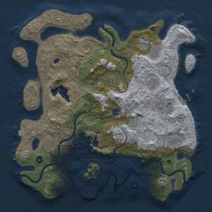 Thumbnail Rust Map: Procedural Map, Size: 4300, Seed: 2125803735, 16 Monuments