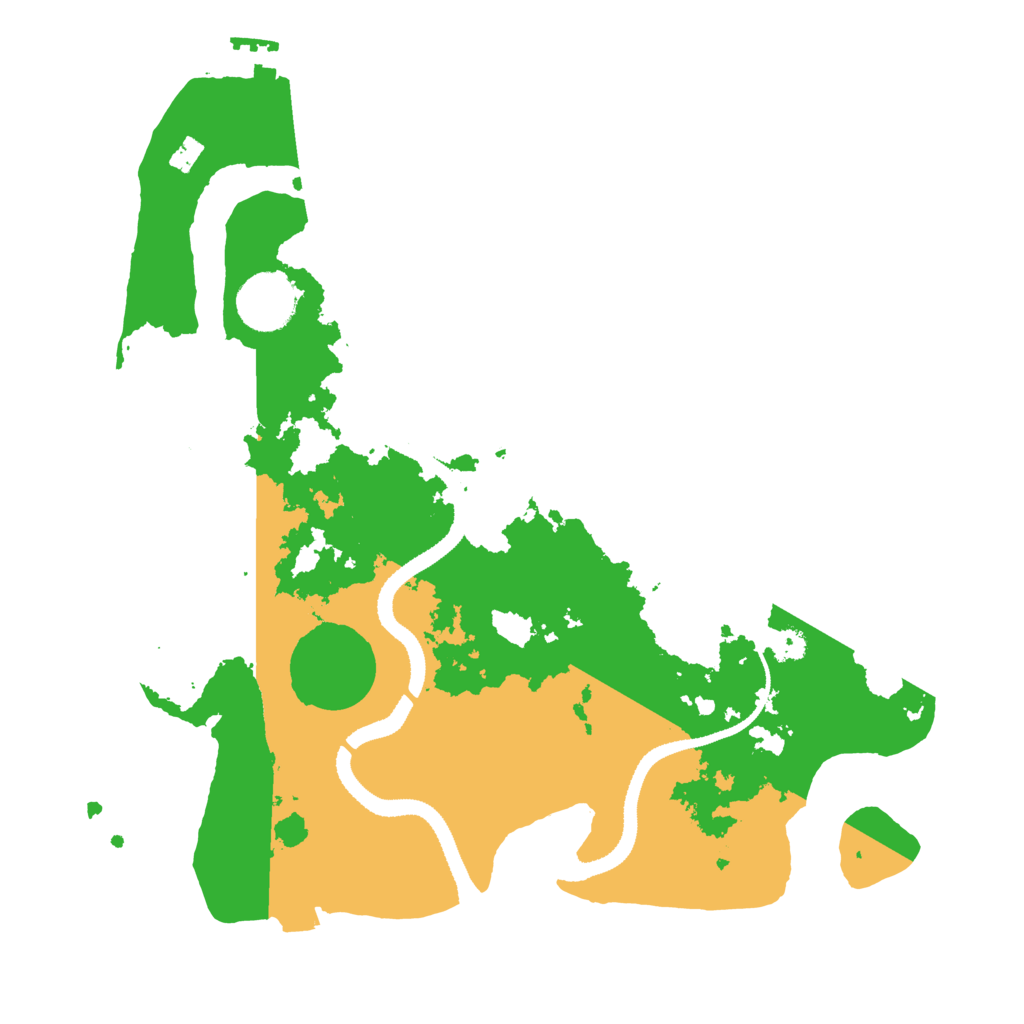 Biome Rust Map: Procedural Map, Size: 3200, Seed: 839304787