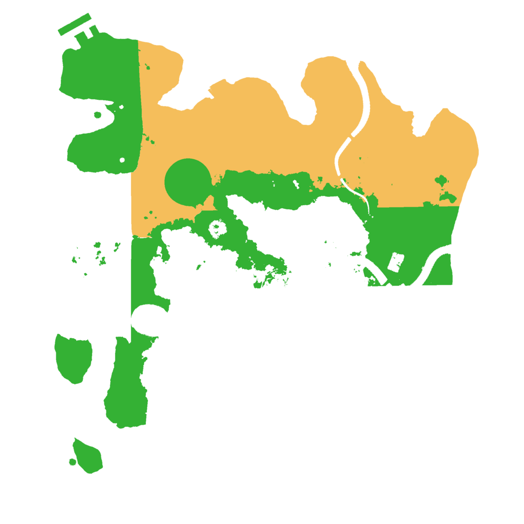 Biome Rust Map: Procedural Map, Size: 3000, Seed: 41775