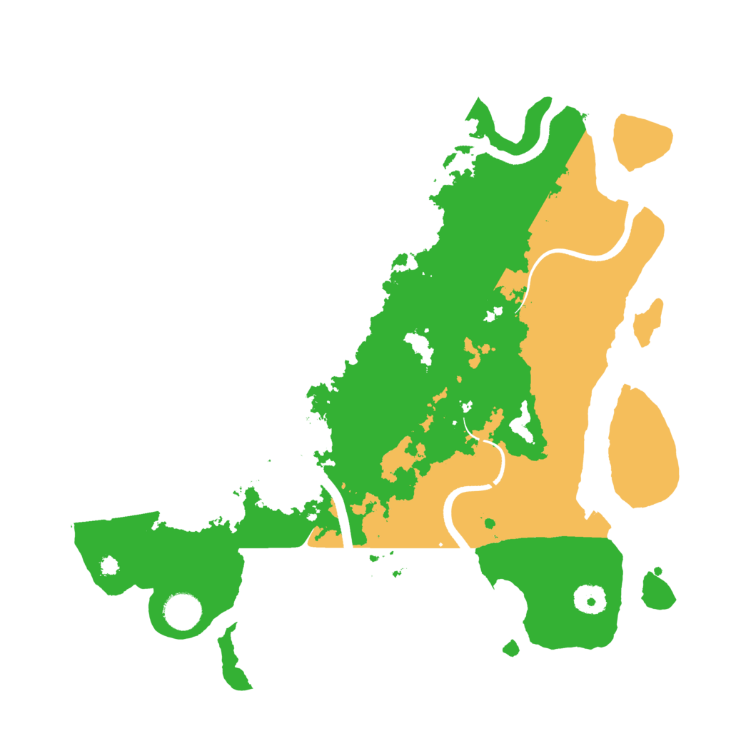 Biome Rust Map: Procedural Map, Size: 3500, Seed: 809878854