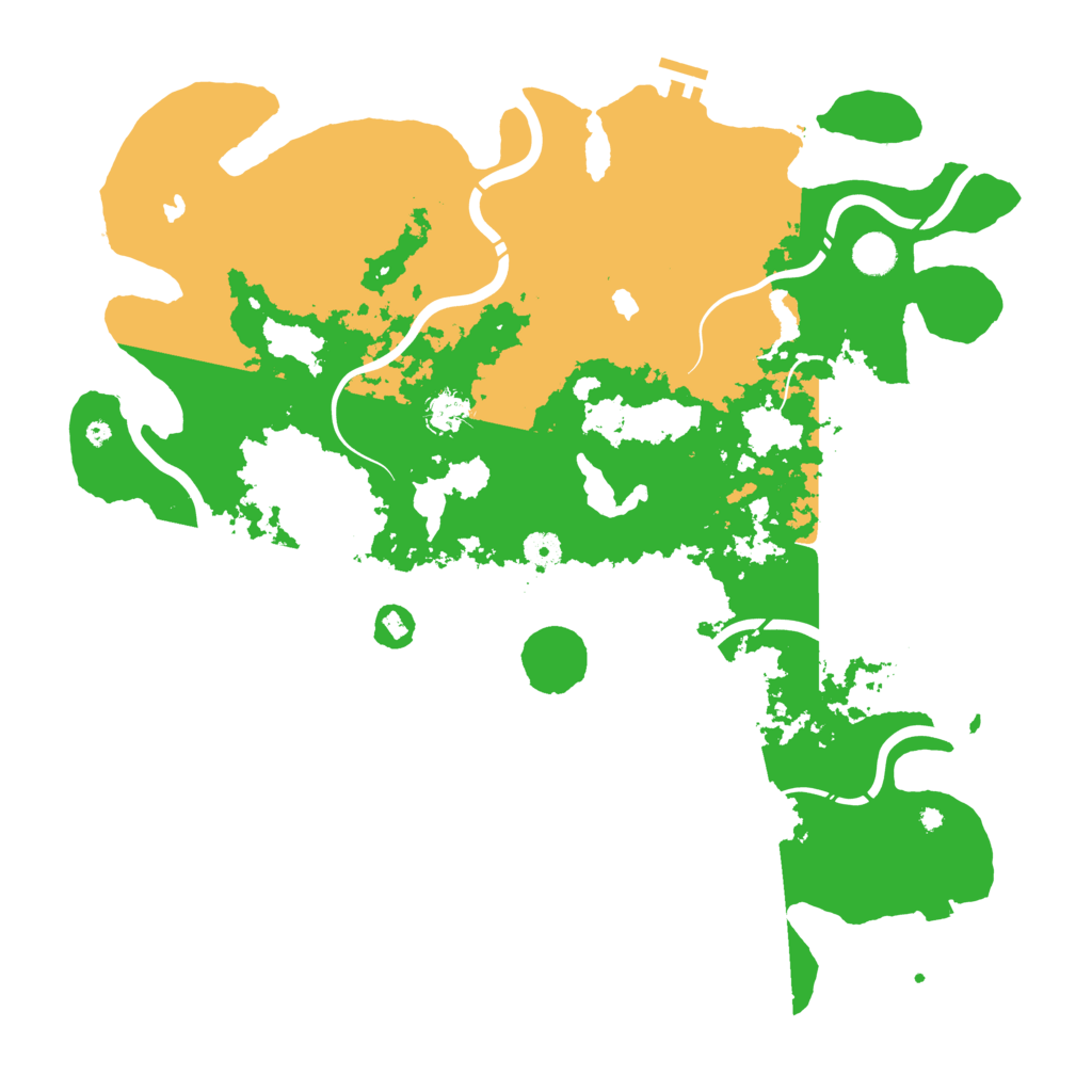 Biome Rust Map: Procedural Map, Size: 4500, Seed: 994435868