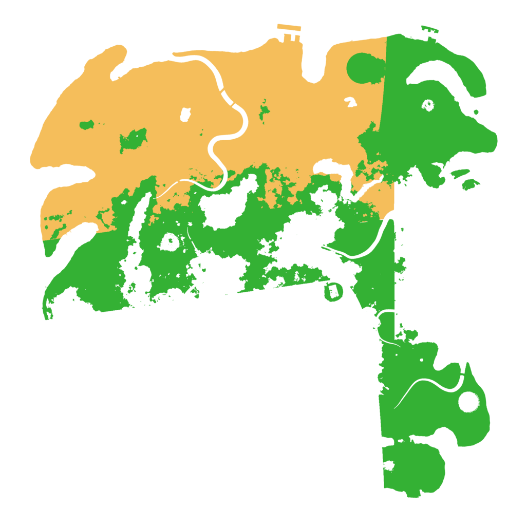 Biome Rust Map: Procedural Map, Size: 4500, Seed: 864048828