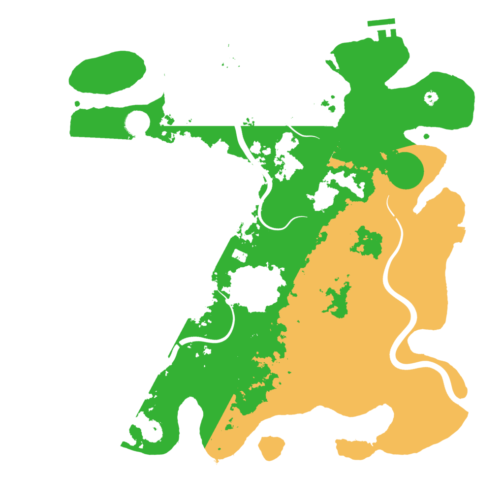 Biome Rust Map: Procedural Map, Size: 3700, Seed: 1579677193