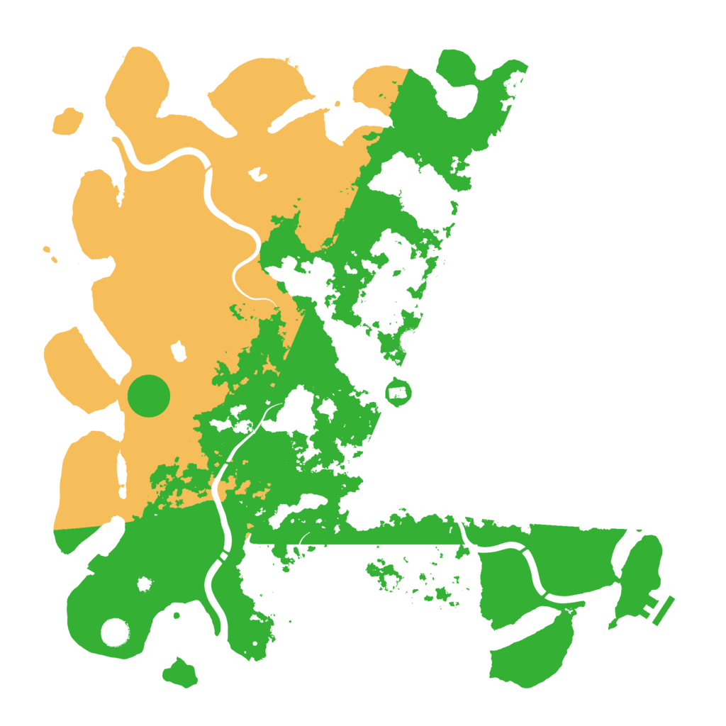 Biome Rust Map: Procedural Map, Size: 4500, Seed: 64723375