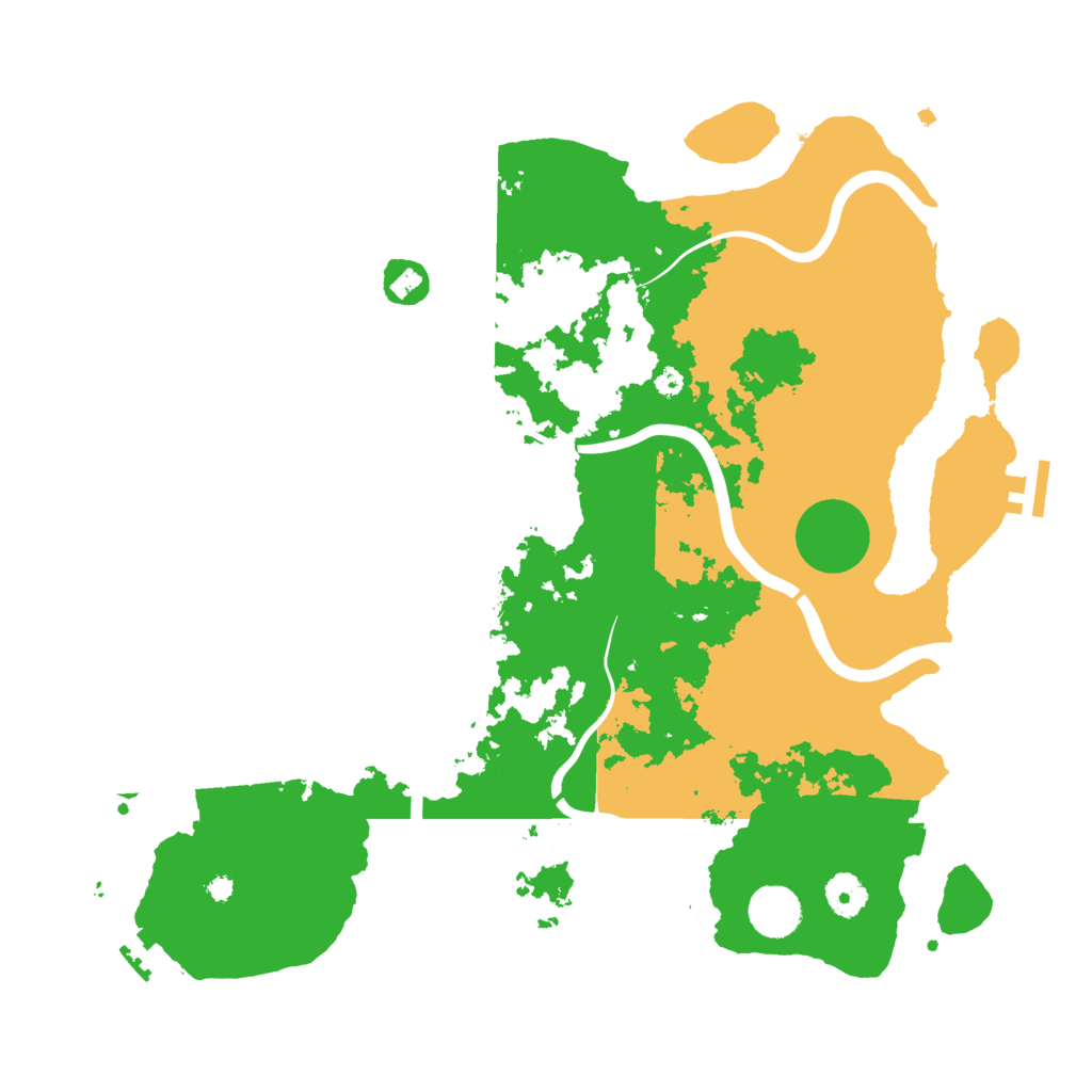 Biome Rust Map: Procedural Map, Size: 3900, Seed: 887630954