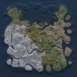 Thumbnail Rust Map: Procedural Map, Size: 4250, Seed: 5744528, 15 Monuments