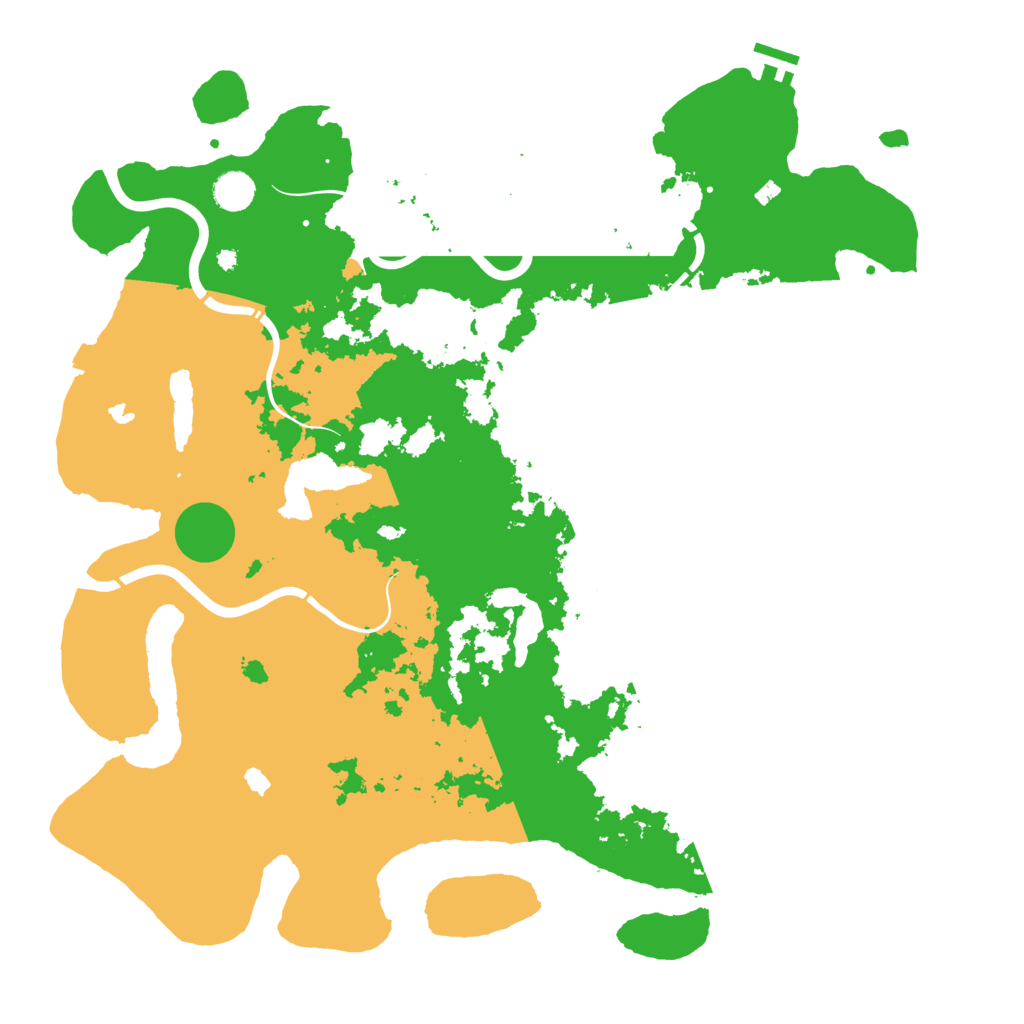 Biome Rust Map: Procedural Map, Size: 4500, Seed: 1997789349