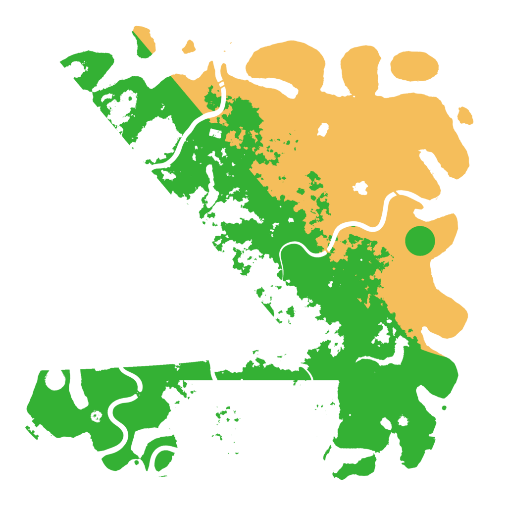 Biome Rust Map: Procedural Map, Size: 4500, Seed: 536326825
