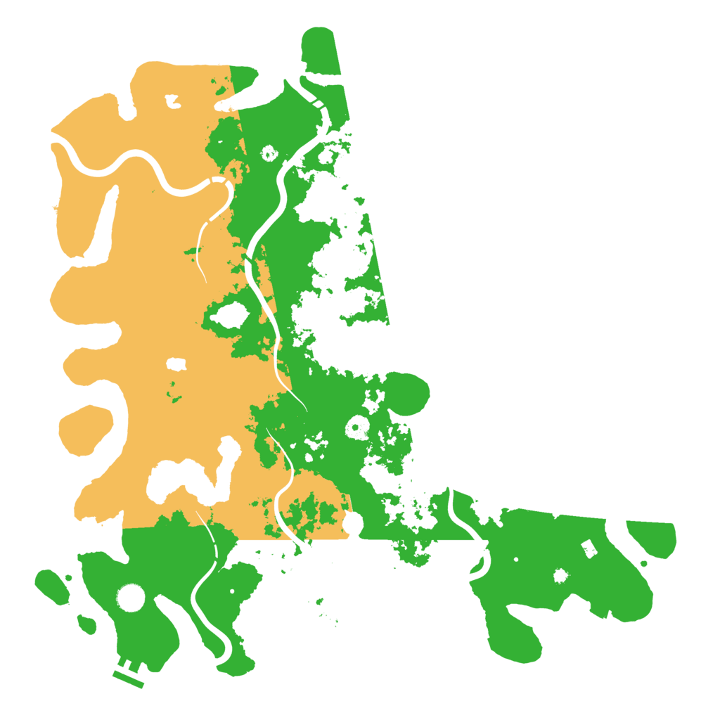 Biome Rust Map: Procedural Map, Size: 4500, Seed: 809076573
