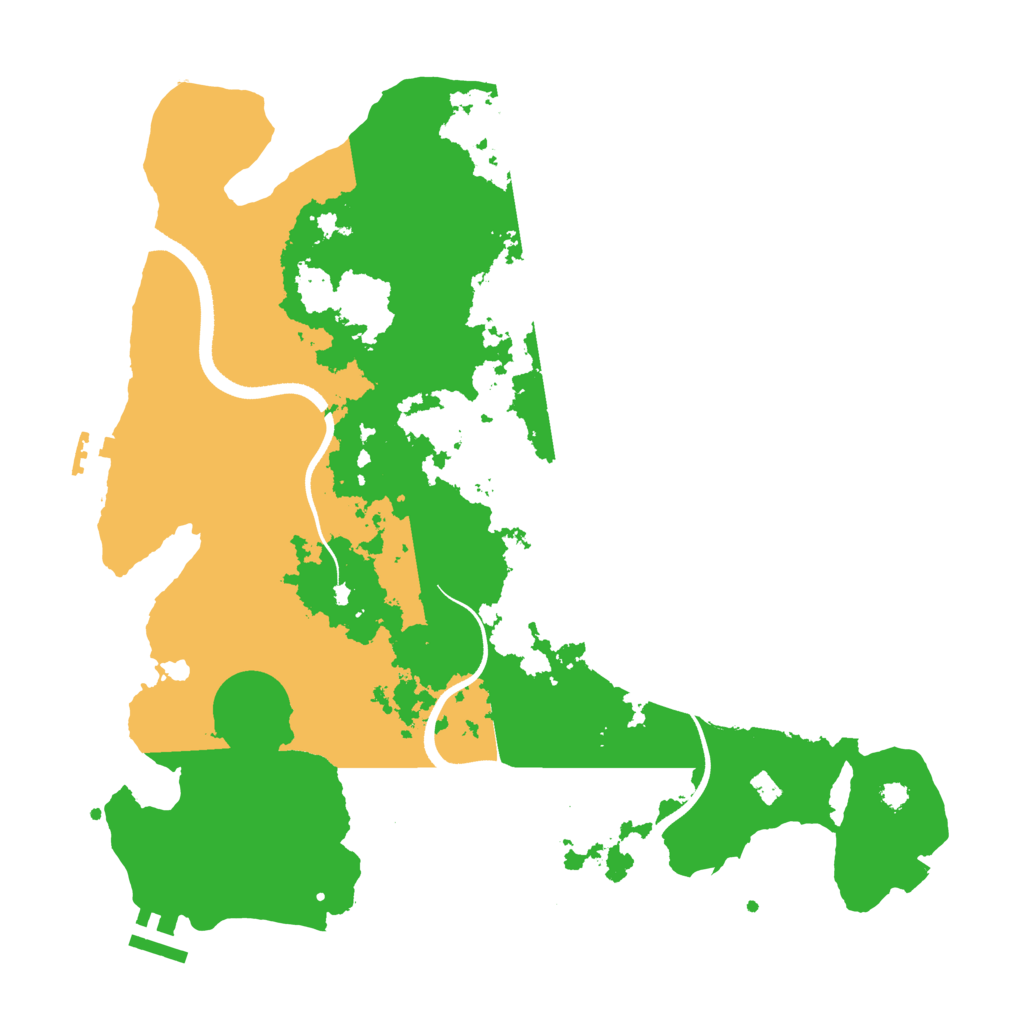 Biome Rust Map: Procedural Map, Size: 3500, Seed: 220086159