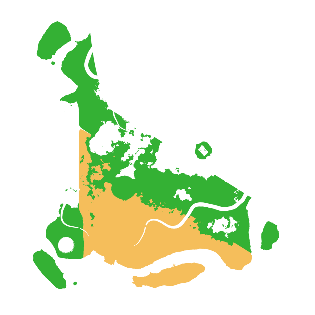 Biome Rust Map: Procedural Map, Size: 3500, Seed: 72435649