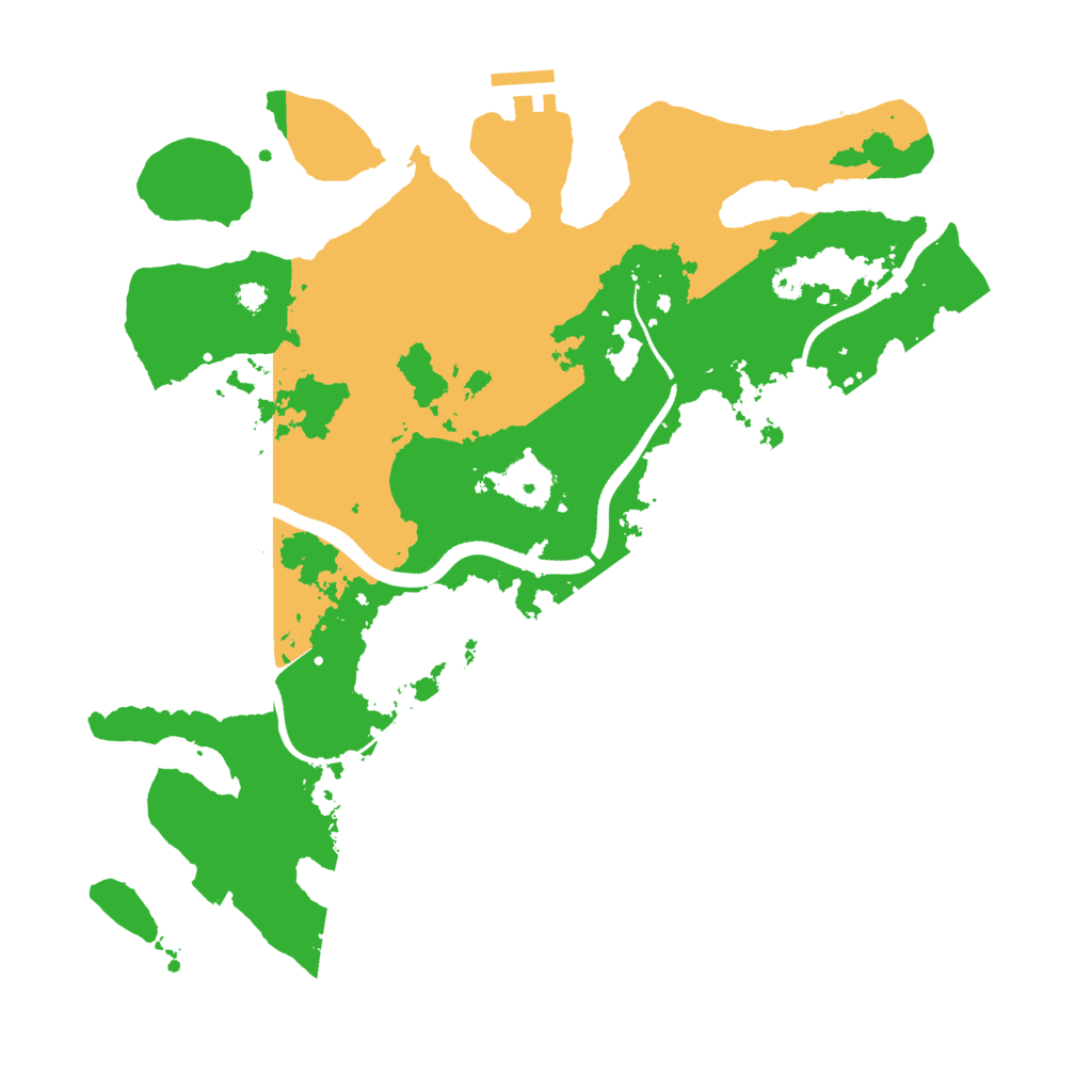Biome Rust Map: Procedural Map, Size: 3500, Seed: 46420