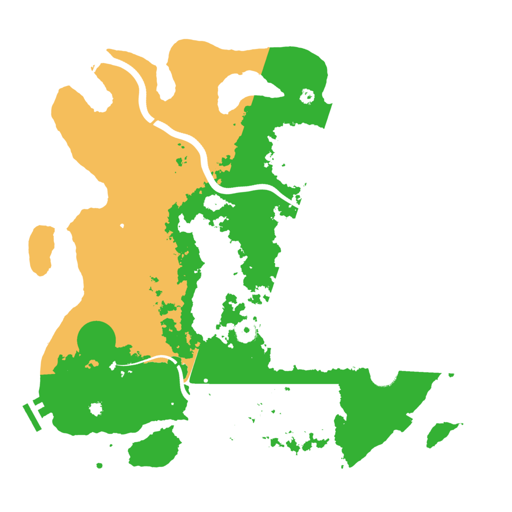 Biome Rust Map: Procedural Map, Size: 3500, Seed: 1669245865