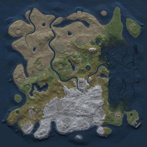 Thumbnail Rust Map: Procedural Map, Size: 4500, Seed: 459687078, 17 Monuments