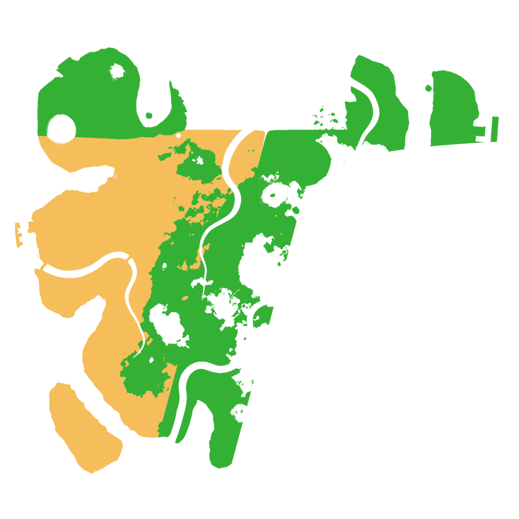 Biome Rust Map: Procedural Map, Size: 3200, Seed: 1461272910