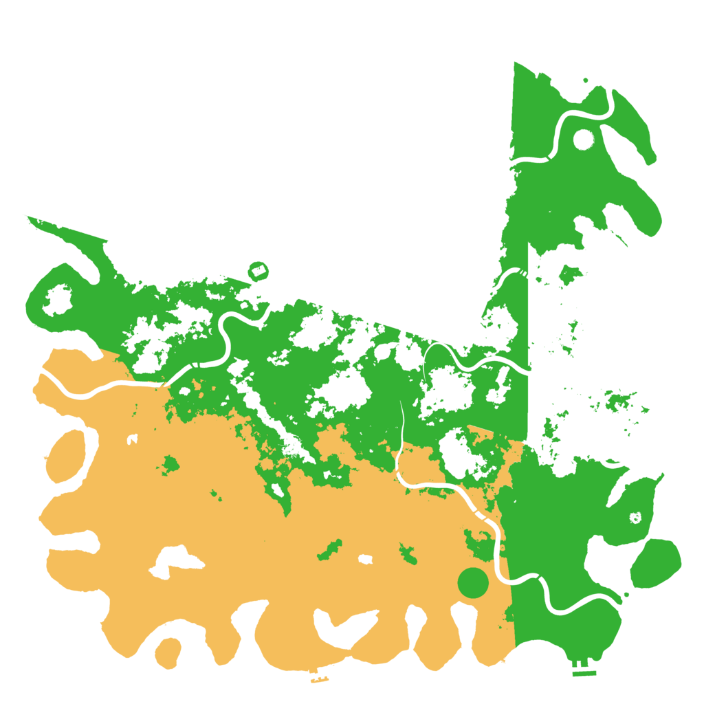 Biome Rust Map: Procedural Map, Size: 6000, Seed: 197809247