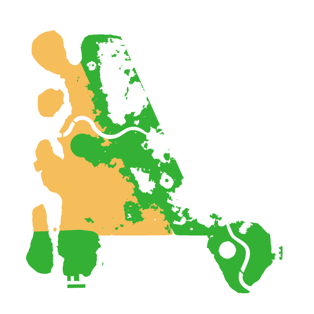 Biome Rust Map: Procedural Map, Size: 3500, Seed: 104095229