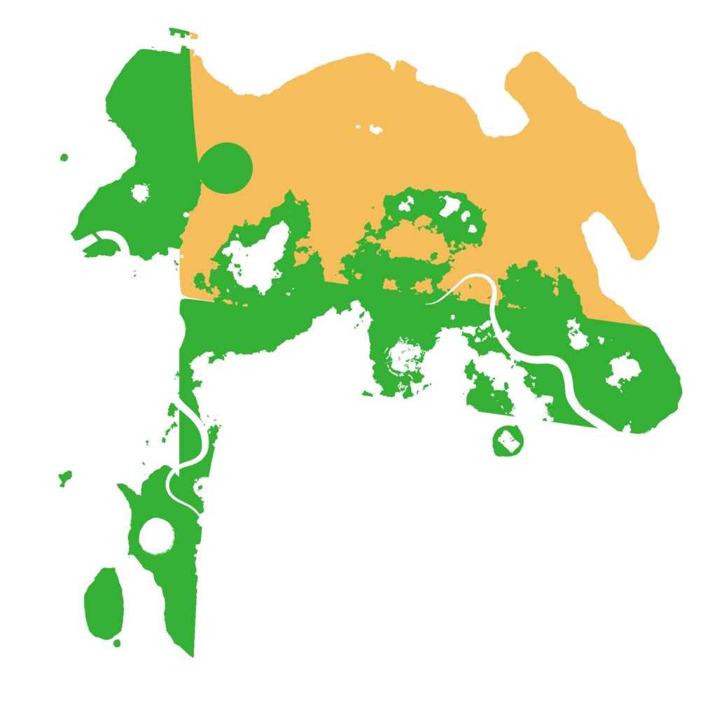 Biome Rust Map: Procedural Map, Size: 3700, Seed: 473621260