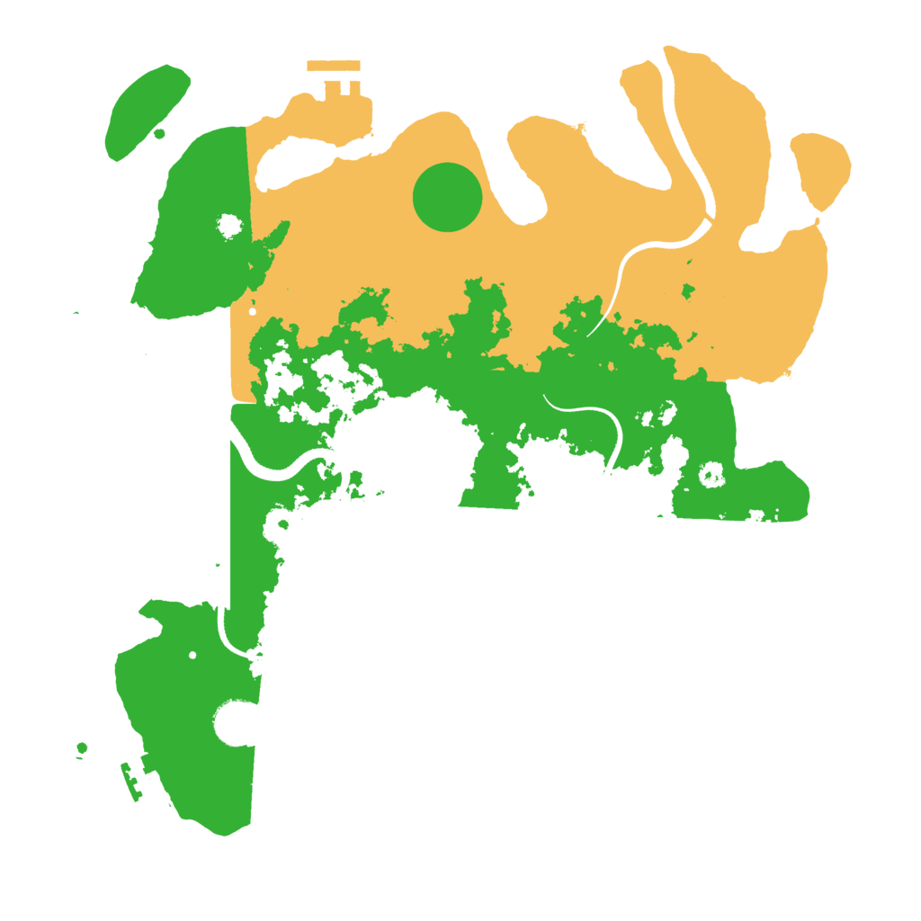 Biome Rust Map: Procedural Map, Size: 3500, Seed: 416174265