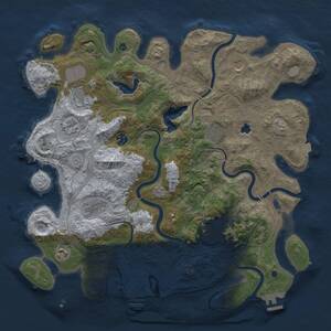 Thumbnail Rust Map: Procedural Map, Size: 4250, Seed: 801939304, 15 Monuments