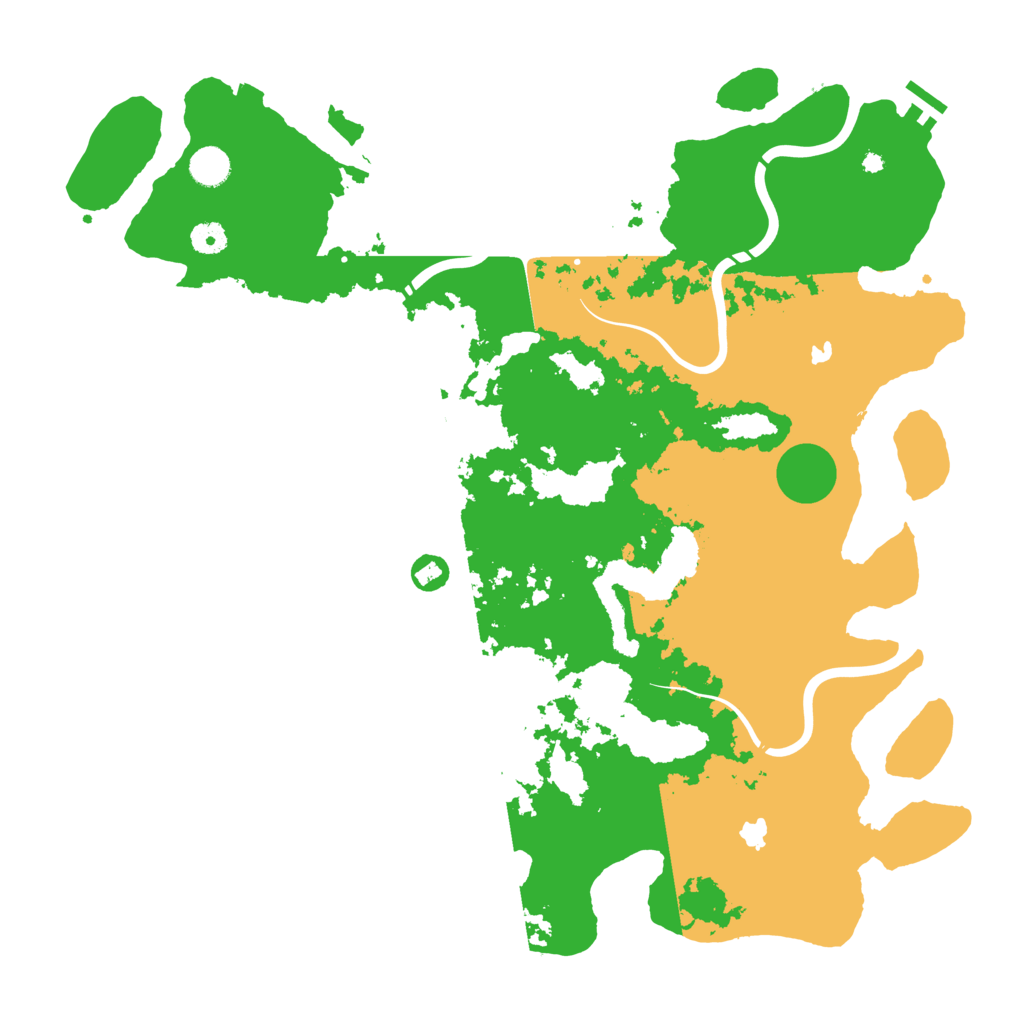 Biome Rust Map: Procedural Map, Size: 4500, Seed: 755576066