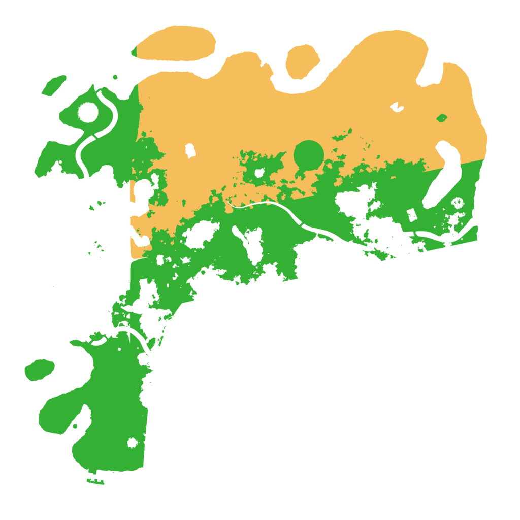 Biome Rust Map: Procedural Map, Size: 4500, Seed: 112321059
