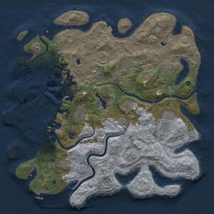 Thumbnail Rust Map: Procedural Map, Size: 4500, Seed: 112321059, 17 Monuments