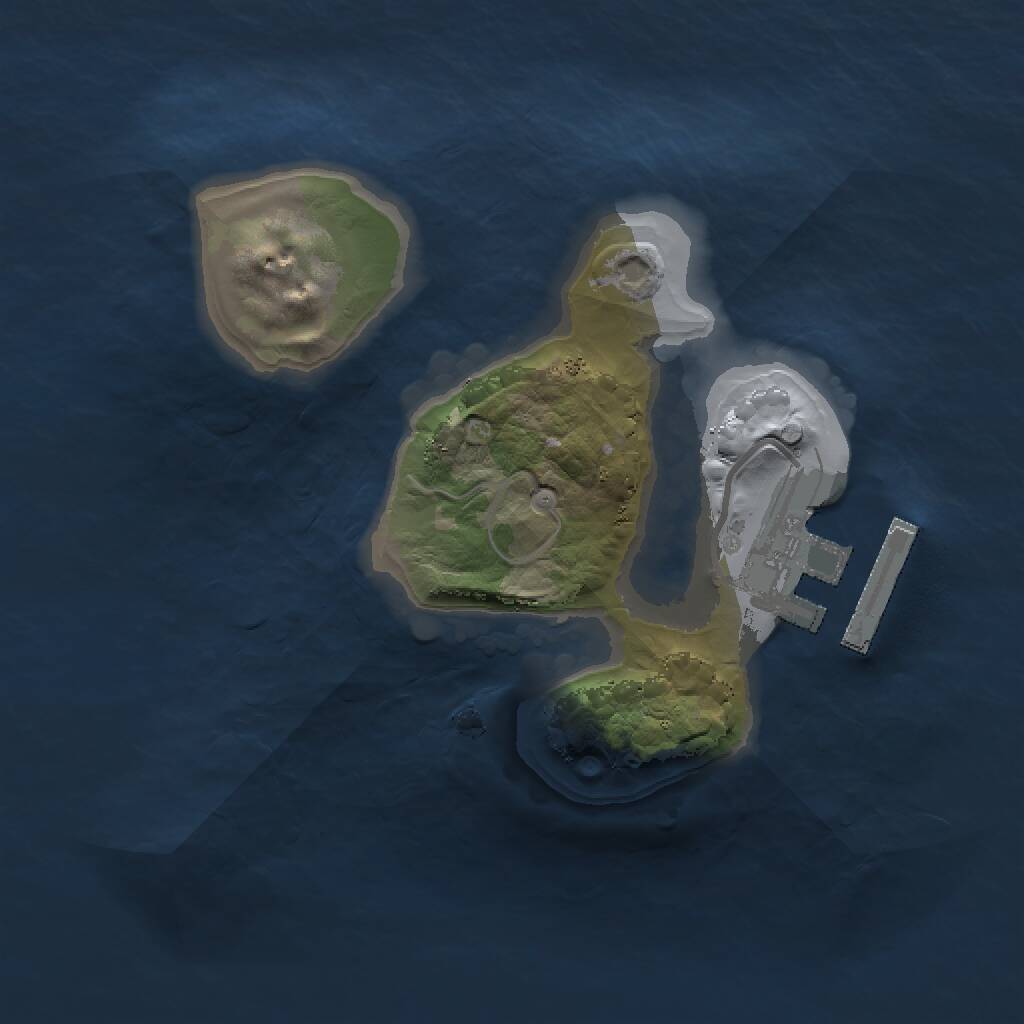 Rust Map: Procedural Map, Size: 1500, Seed: 1239872112, 2 Monuments