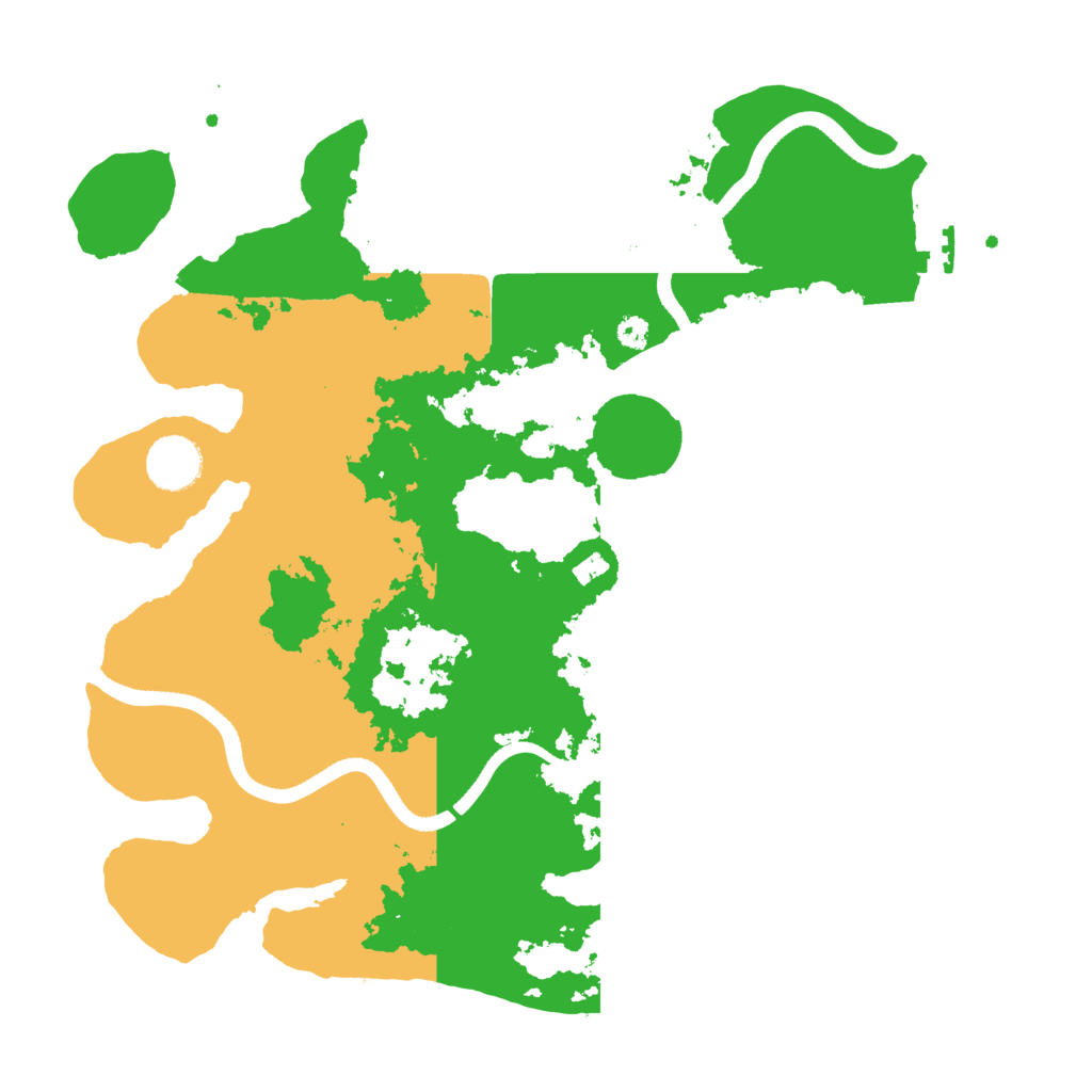 Biome Rust Map: Procedural Map, Size: 3500, Seed: 2076059890