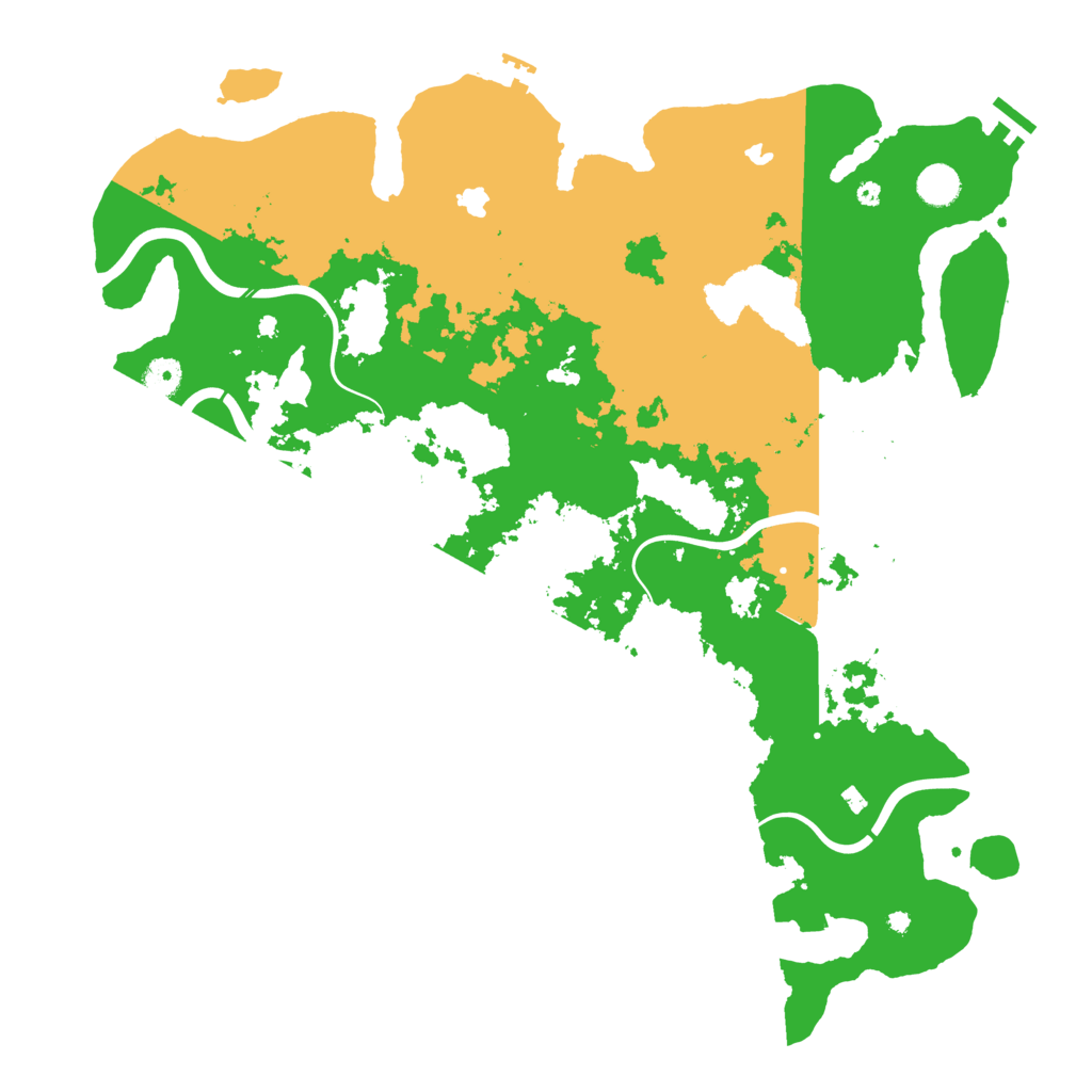 Biome Rust Map: Procedural Map, Size: 4500, Seed: 78411055