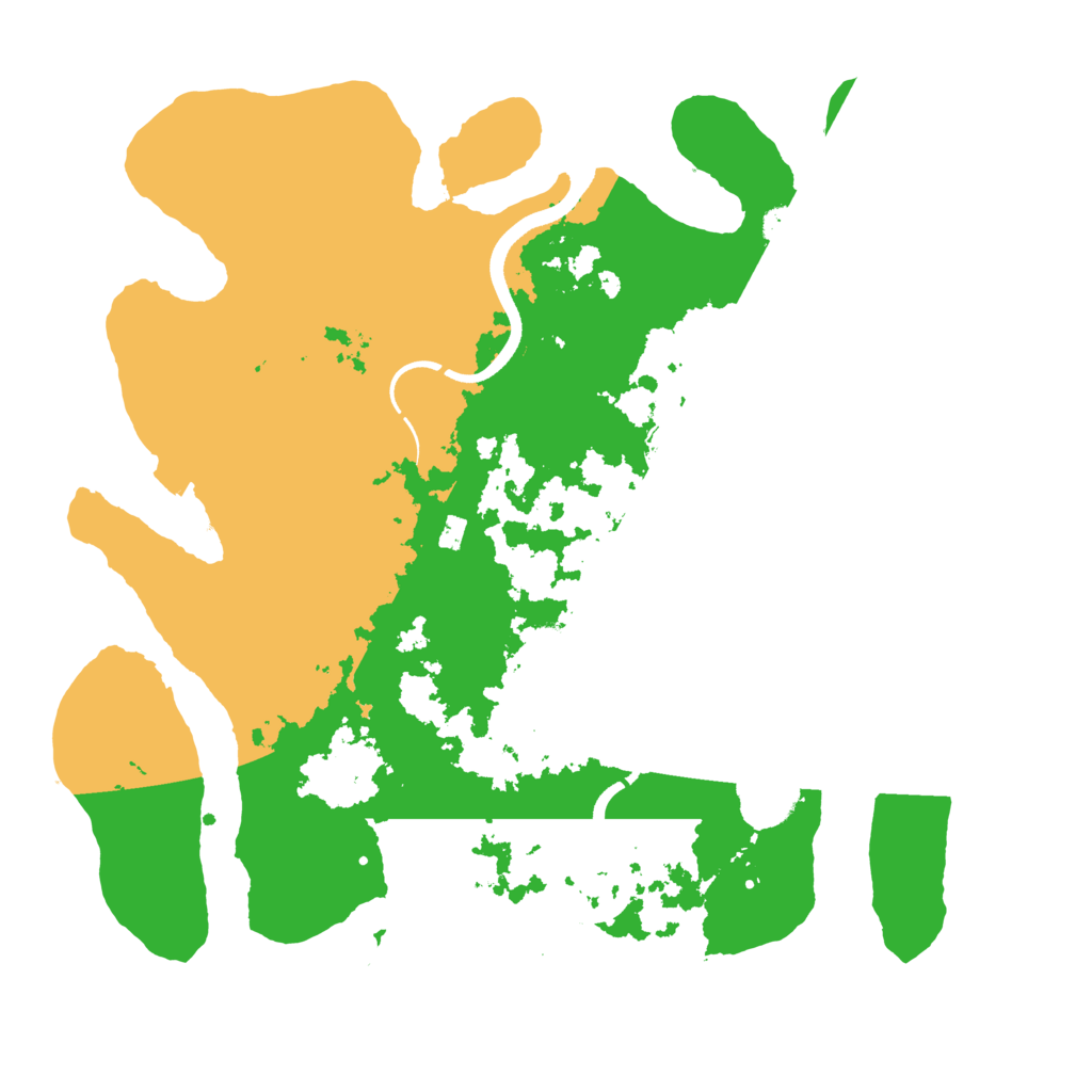 Biome Rust Map: Procedural Map, Size: 3500, Seed: 2124