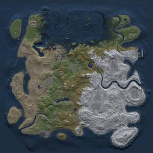 Thumbnail Rust Map: Procedural Map, Size: 4250, Seed: 784386903, 16 Monuments
